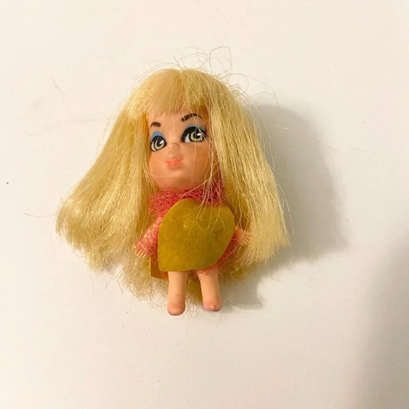 Vintage Liddle Kiddle Laffy Lemon Doll and Unmarked Miniature 2 Inch Doll - Picture 12 of 16